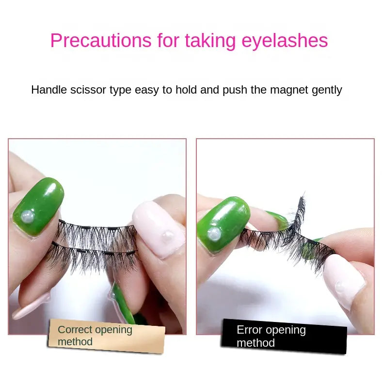 3D Mink False Eyelashes with Magnetic Tweezers - Reusable