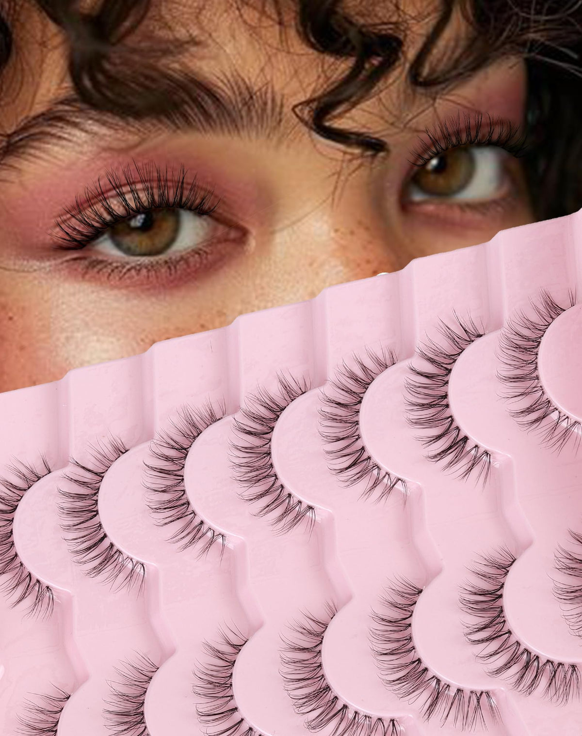 Soft C Curl Wispy Mink Lashes – 7 Pack