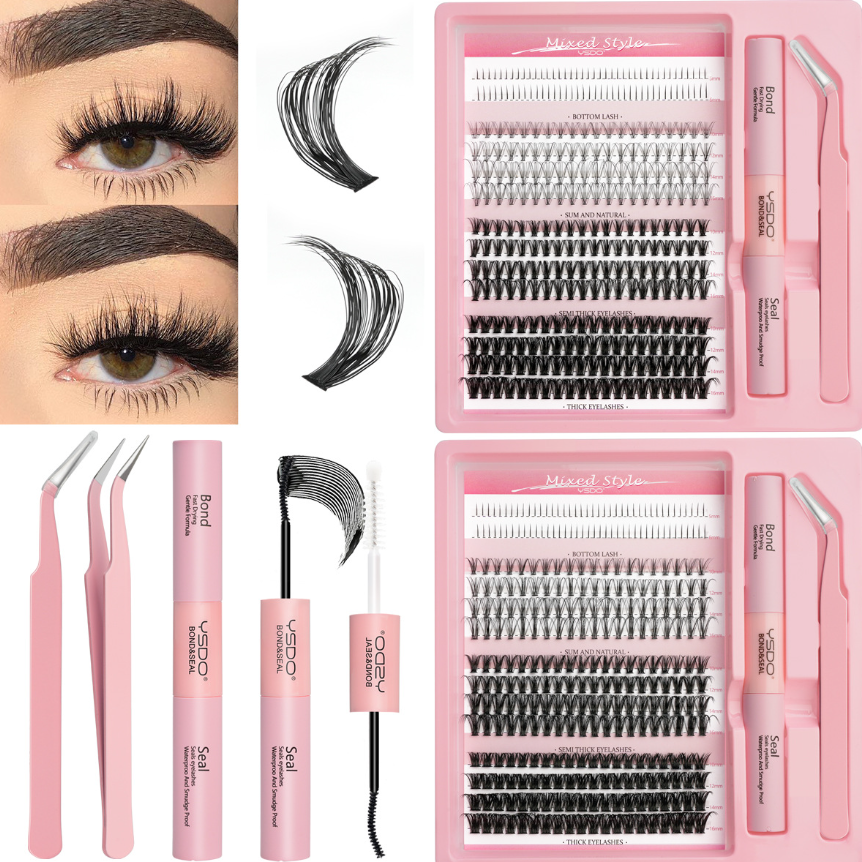 Thick False Eyelashes Set
