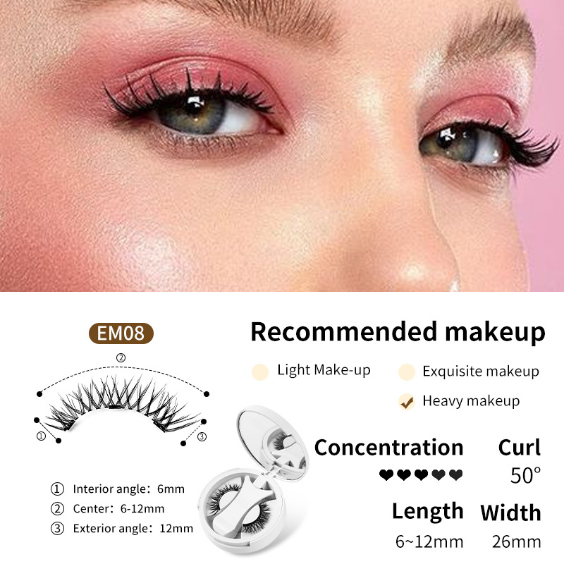 VA Beauty Magnetic False Eyelashes with Storage Box – Glue-Free, Reusable