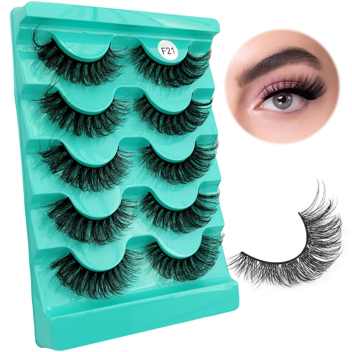 Wispy Cat Eye Strip Lashes – 5 Pack