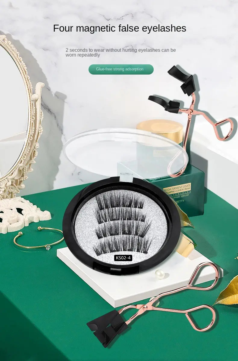 3D Mink False Eyelashes with Magnetic Tweezers - Reusable