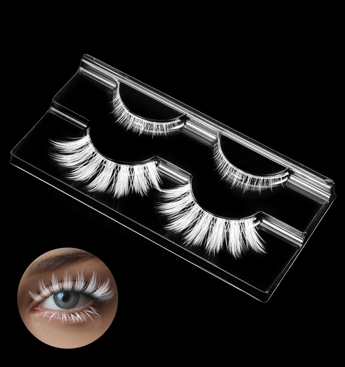 White Fantasy Lashes – Cosplay & Party