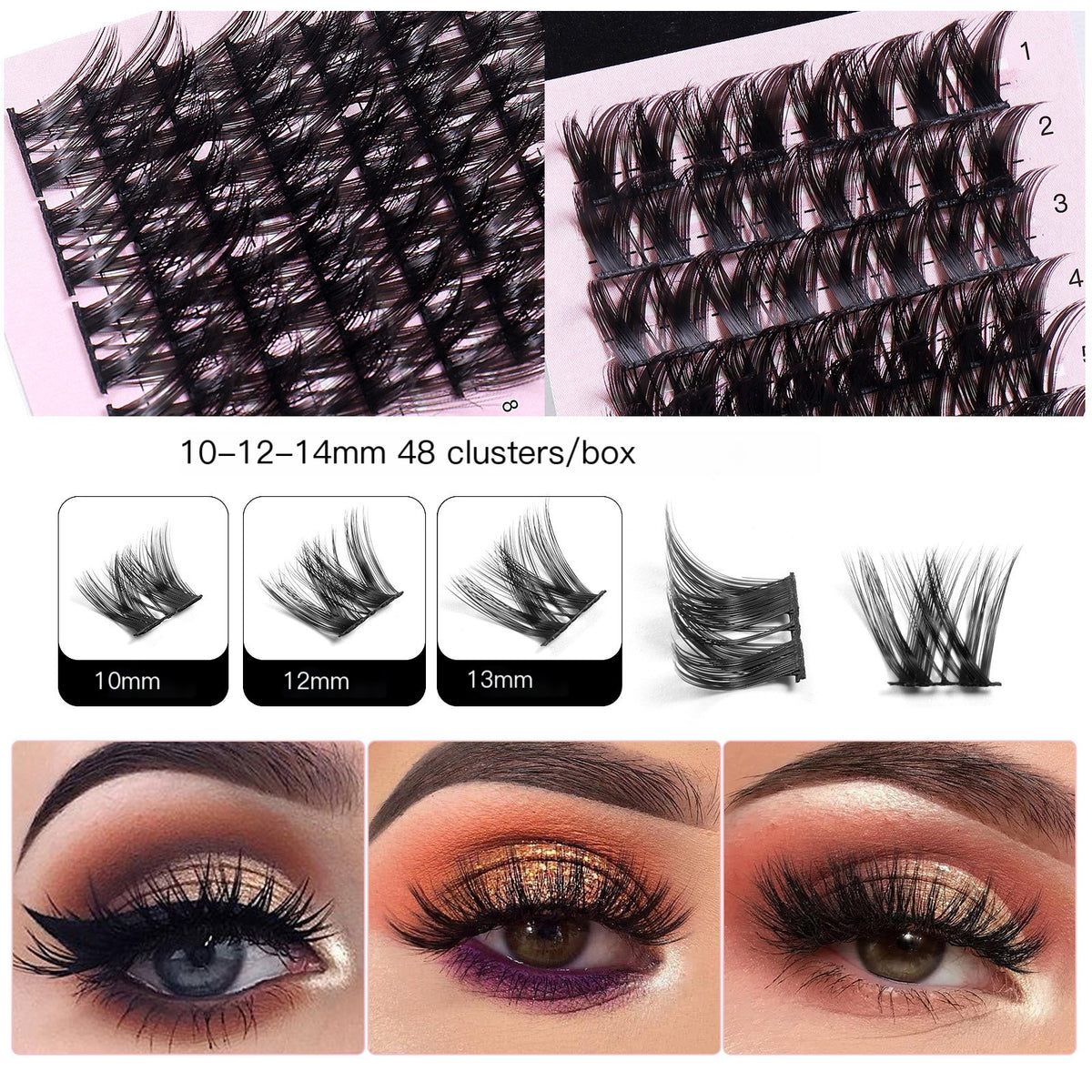 Natural Volume Cluster Lashes
