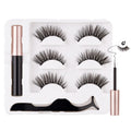 SHEKA Magnetic Eyelashes with Eyeliner Cat Eyes Magnetic Eyelashes Natural Look False Eyelash No Glue Needed Reusable Fake Eyelashes with Tweezers (3 Pairs Cat Eyes)
