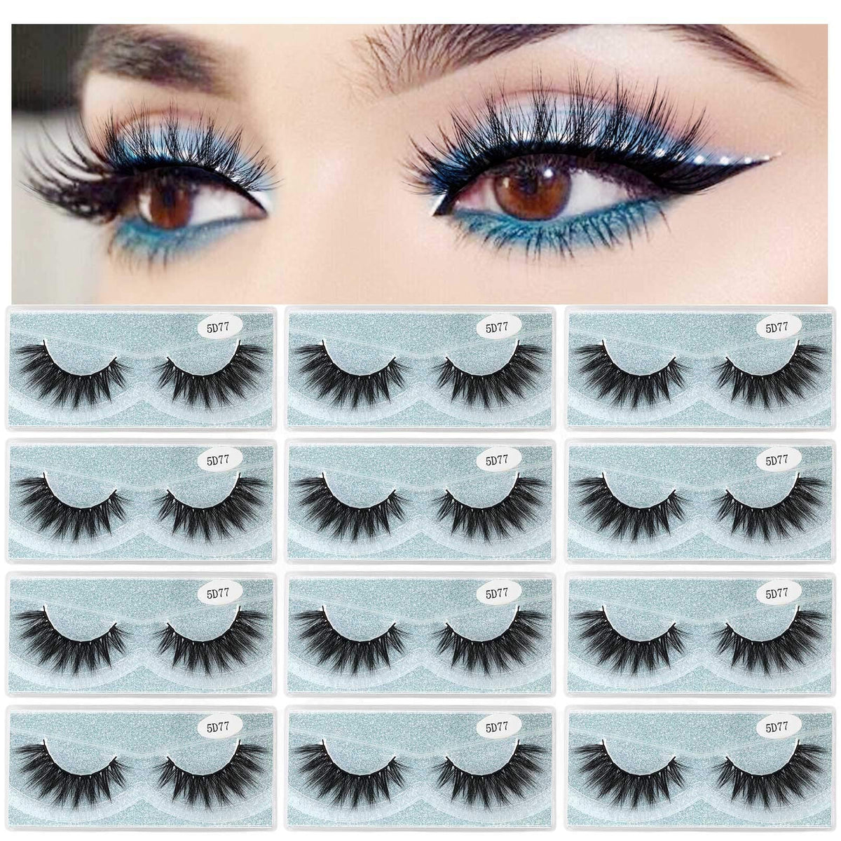 Dramatic Faux Mink Lashes – 12 Pack