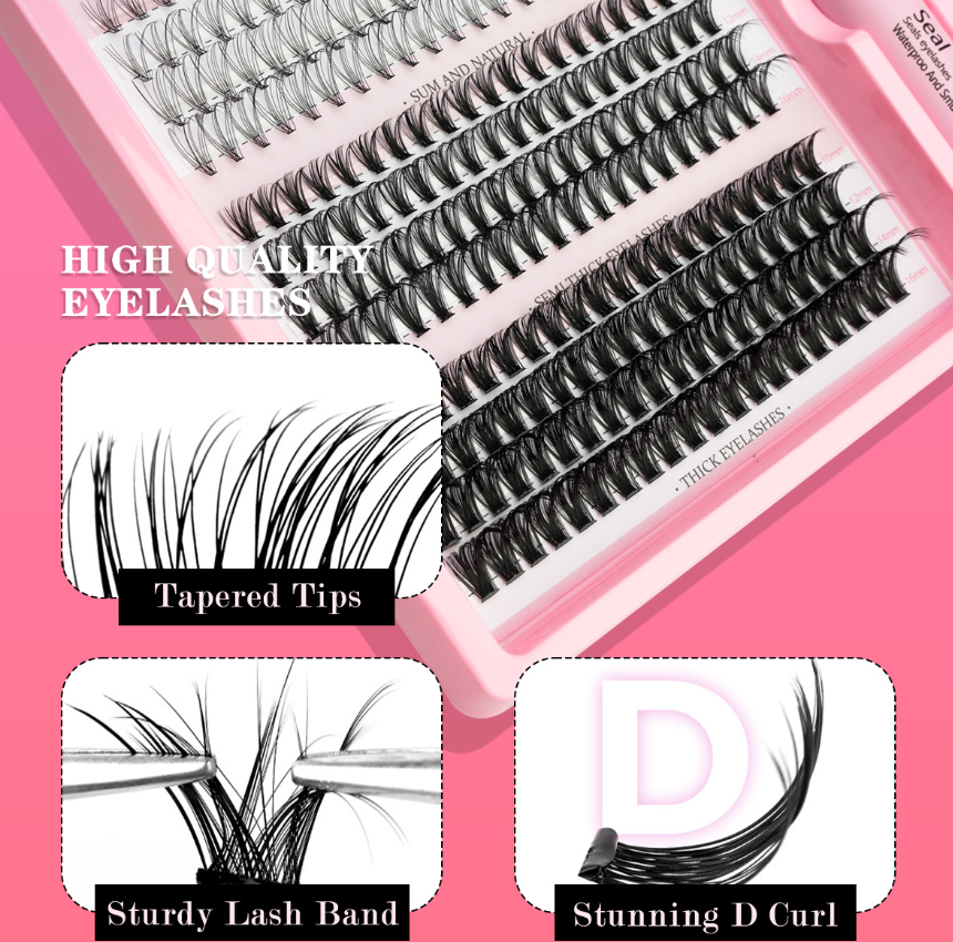 Thick False Eyelashes Set